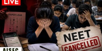 AISEC vehemently condemns cancellation of NEET (UG)Examinations 2026 and playing with lives of lakhs of students – Prof. Tarun Kanti Naskar (General Secretary, AISEC)