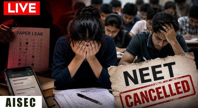 AISEC vehemently condemns cancellation of NEET (UG)Examinations 2026 and playing with lives of lakhs of students – Prof. Tarun Kanti Naskar (General Secretary, AISEC)